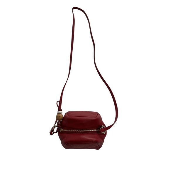 Loro Piana Puffy Pouch Clutch Crossbody Round Bag in Red - Picture 5 of 10
